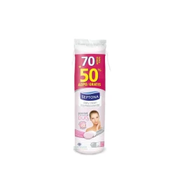 قطن دائري من سيبتونا 70 + 50 حبة