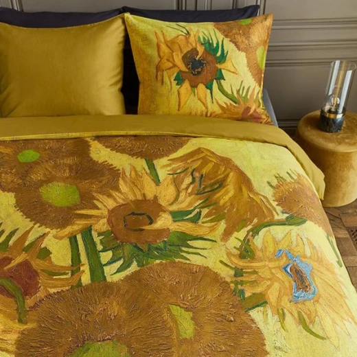 Bedding house van gogh duvet cover set, yellow color, king and super king size, 3 pieces - Bedding House - Image 4