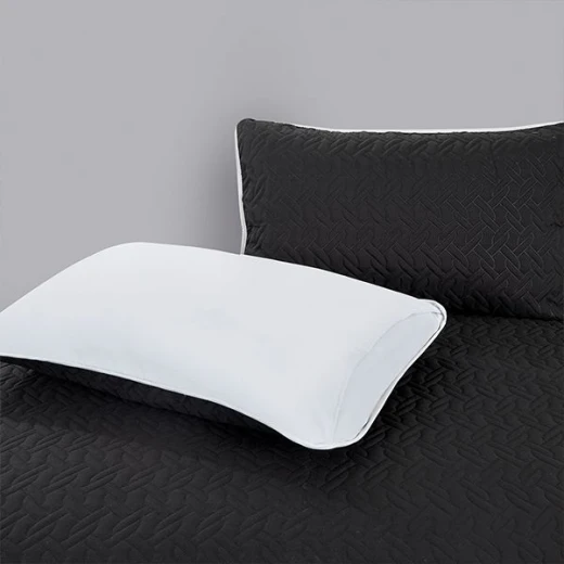 Nova home cross double face bedspread set, black and silver color, king size, 4 pieces - Nova Home - Image 5