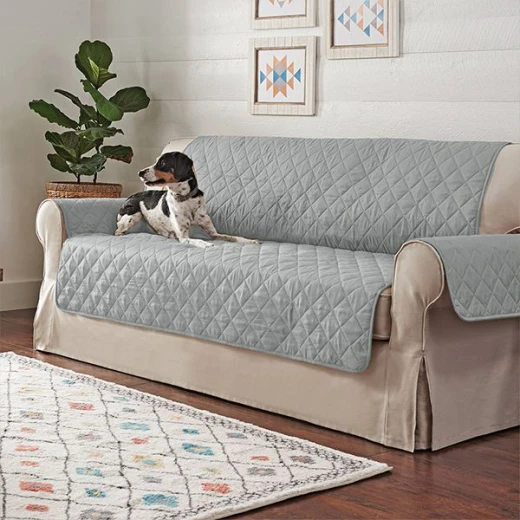 Nova home sure fit sofa protector, light grey color, 7 seats - Nova Home - Image 3