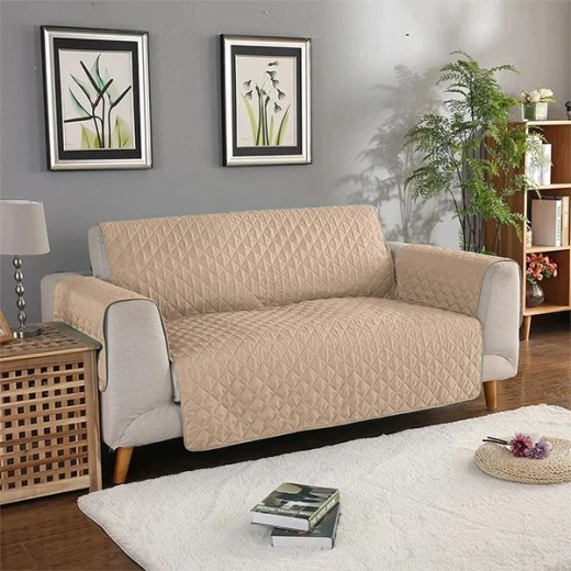 Nova Home Sure Fit Sofa Protector, Taupe Color, 7 Seats - Nova Home - Image 2
