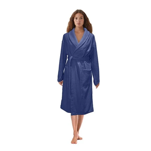 Nova home luna bathrobe, navy blue color - Nova Home - Image 2