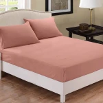 Fieldcrest Plain Fitted Sheet Set, Rose Color, Twin Size - Fieldcrest