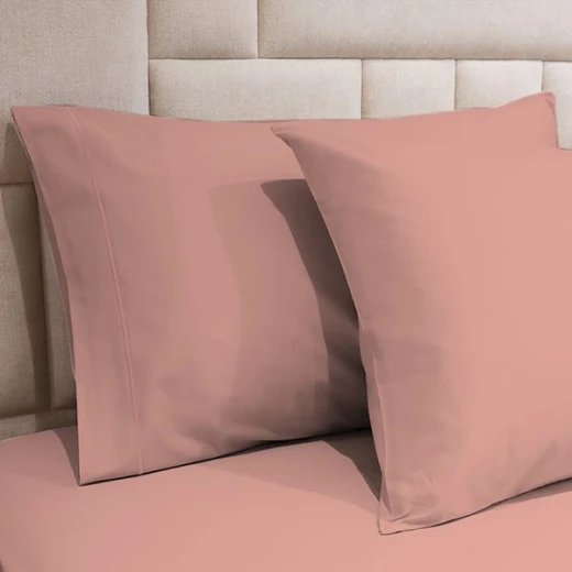 Fieldcrest Plain Fitted Sheet Set, Rose Color, Twin Size - Fieldcrest - Image 2