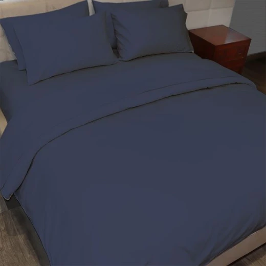 غطاء وجه لحاف بتصميم سادة, باللون الكحلي, حجم مجوز كبير من فيلدكريست غطاء وجه لحاف بتصميم سادة, باللون الكحلي, حجم مجوز كبير من فيلدكريست