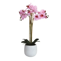 Nova home artificial flower arrangement, pink color, 59 cm