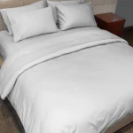 Fieldcrest plain duvet cover, cotton, white color, queen size - Fieldcrest