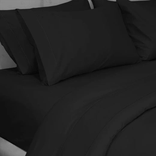 Fieldcrest plain duvet cover, cotton, black color, twin size - Fieldcrest - Image 3