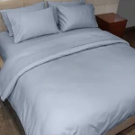 Fieldcrest plain duvet cover, cotton, jade color, twin size - Fieldcrest