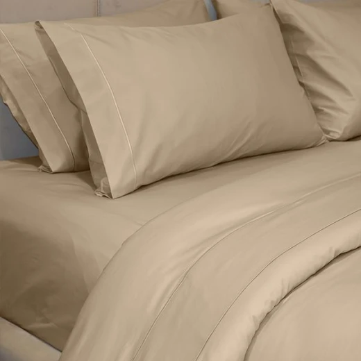 Fieldcrest plain duvet cover, cotton, canvas color, twin size - Fieldcrest - Image 3