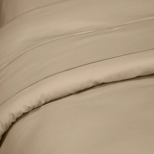 Fieldcrest plain duvet cover, cotton, canvas color, twin size - Fieldcrest - Image 2