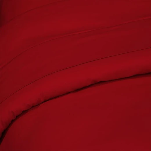 Fieldcrest plain duvet cover, cotton, red color, twin size - Fieldcrest - Image 2