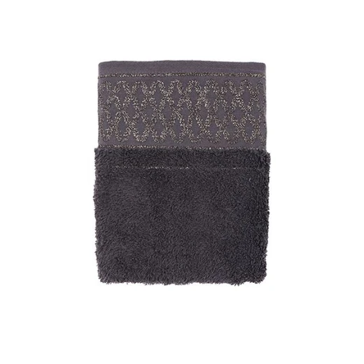 Nova home carrara  jacquard towel, dark brown color, 50x90 size
