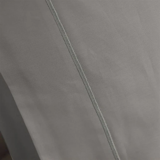 Fieldcrest plain fitted sheet set, cotton, grey color, king size, 3 pieces - Fieldcrest - Image 3