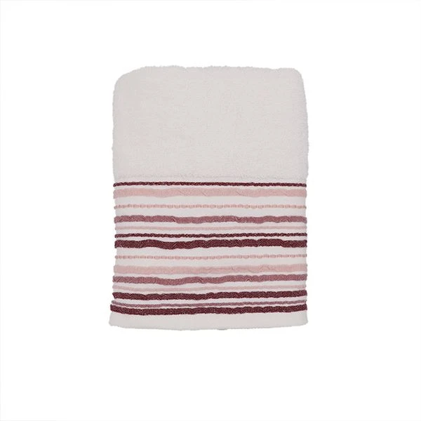 Nova home lena jacquard towel, ivory color, 50x90 size - Nova Home