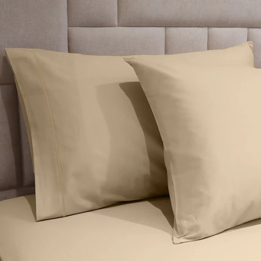 Fieldcrest Plain Fitted Sheet Set, Cotton, Ivroy Color, Queen Size, 3 Pieces - Fieldcrest - Image 3