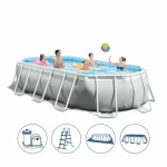 Intex Prism  Frame Pool With Filter, 6.1 X 3.05 X 1.22 - Intex