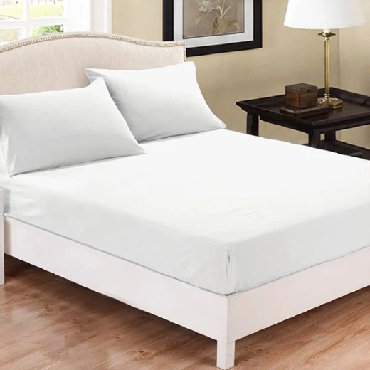 Fieldcrest plain fitted sheet set, white color, twin size Fieldcrest plain fitted sheet set, white color, twin size