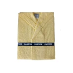 Cannon plain bathrobe, cotton, yellow color - Cannon