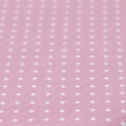 Cannon Dots And Stripes Fitted Sheet Set, Poly Cotton, Pink Color, Twin Size - Cannon - Image 3