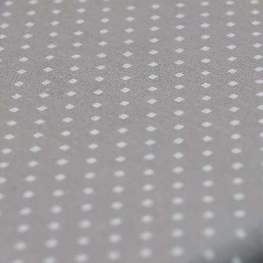 Cannon dots and stripes fitted sheet set, poly cotton, grey color, king size, 3 pieces - Cannon - Image 4