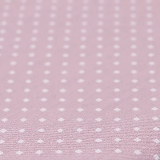 Cannon dots and stripes fitted sheet set, poly cotton, rose color, king size, 3 pieces - Cannon - Image 5
