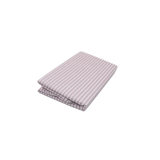 Cannon dots and stripes fitted sheet set, poly cotton, rose color, queen size, 3 pieces - Cannon - Image 3
