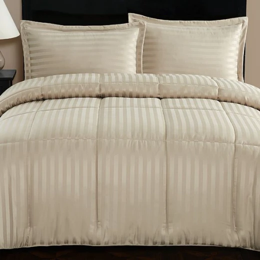 Nova home ultrastripe hotel style comforter set, sand color, king size, 6 pieces Nova home ultrastripe hotel style comforter set, sand color, king size, 6 pieces