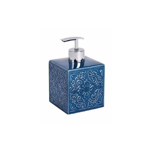 Wenko "Cordoba" liquid soap dispenser. Pottery, dark blue Wenko "Cordoba" liquid soap dispenser. Pottery, dark blue