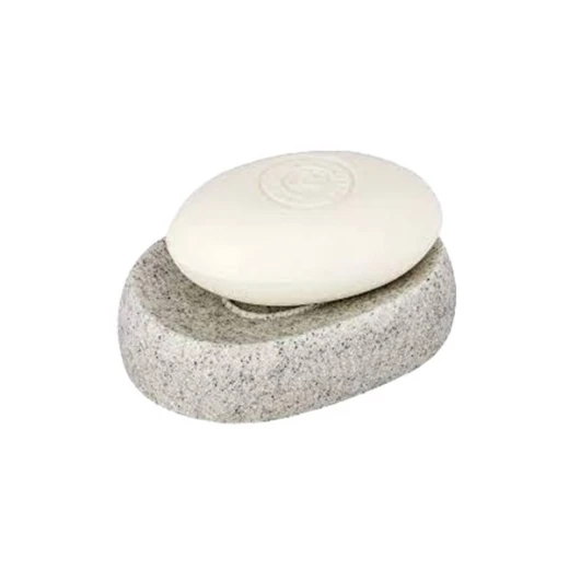 Wenko "Puro" soap dish, plastic polyresin, light grey - Wenko - Image 2