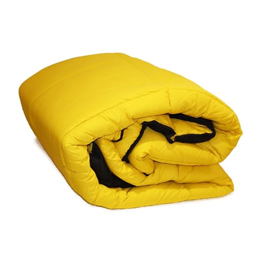 Nova home plain comforter set, yellow and black color, king size, 6 pieces - Nova Home - Image 5