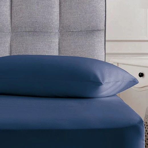 Nova Home UltraPlain Pillowcase Set, Navy Blue Color, 2 Pieces - Nova Home - Image 2