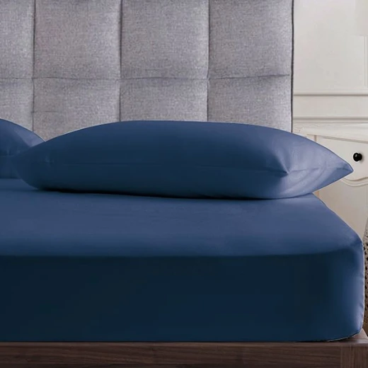 Nova Home UltraPlain Pillowcase Set, Navy Blue Color, 2 Pieces - Nova Home - Image 3