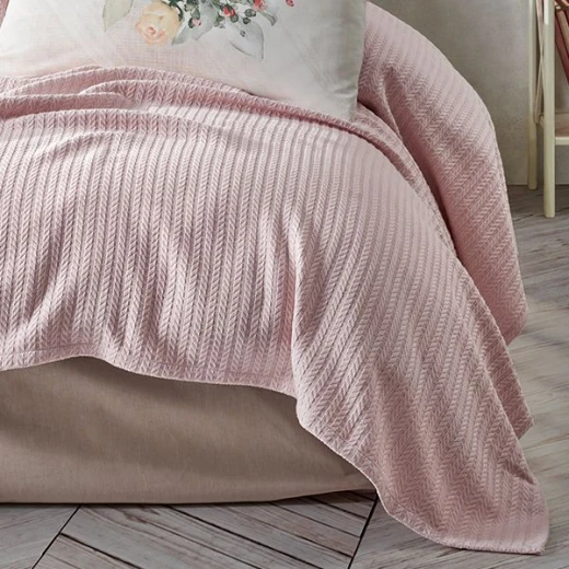 Nova Home Rosanna Pique Bedspread Set, Pink Color, Twin Size, 3 Pieces - Nova Home - Image 3