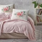 Nova Home Rosanna Pique Bedspread Set, Pink Color, Twin Size, 3 Pieces - Nova Home