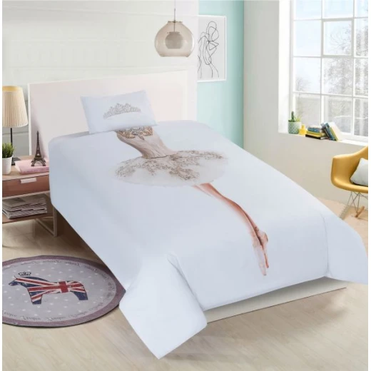 Nova Home Duvet Cover Set, Queen Size, Ballerina Design Nova Home Duvet Cover Set, Queen Size, Ballerina Design