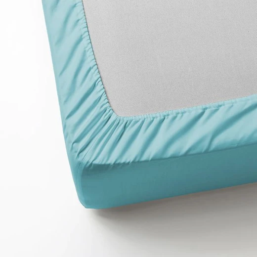 Nova Home MicroBasic Fitted Sheet Set, Twin Size, Light Blue Color - Nova Home - Image 2