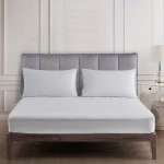Nova home ultraplain fitted sheet set, twin size, grey color - Nova Home