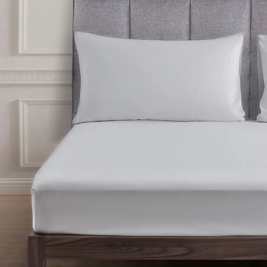 Nova home ultraplain fitted sheet set, twin size, grey color - Nova Home - Image 2