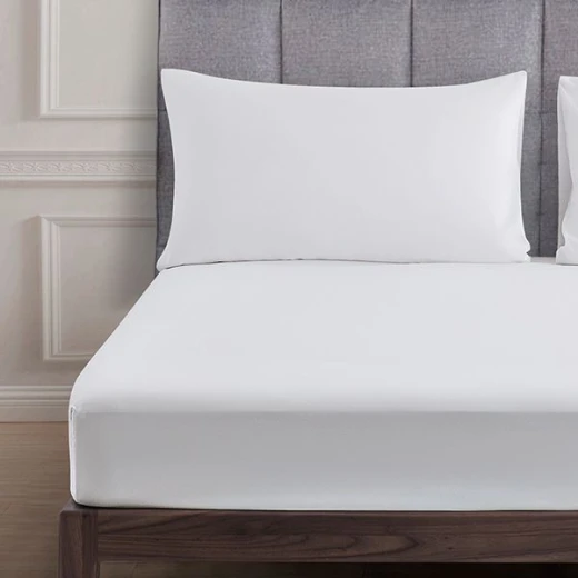 Nova home ultraplain fitted sheet set, twin size, white color - Nova Home - Image 2