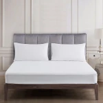 Nova home ultraplain fitted sheet set, twin size, white color - Nova Home