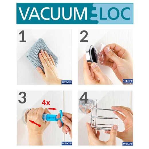 Wenko Milazzo Vacuum- Loc Maxi Shelf - Wenko - Image 3