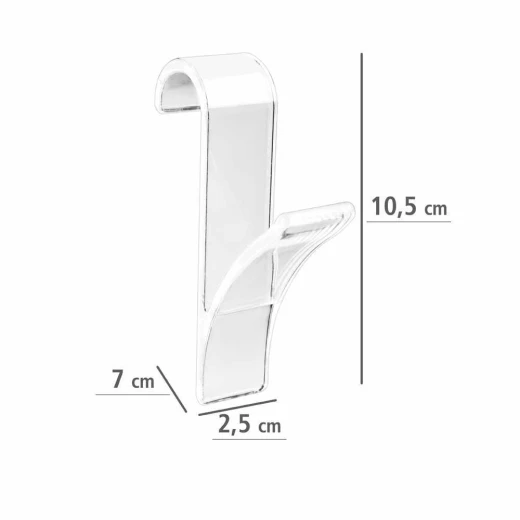 Wenko Radiator Hook Set ,Clear - Wenko - Image 2