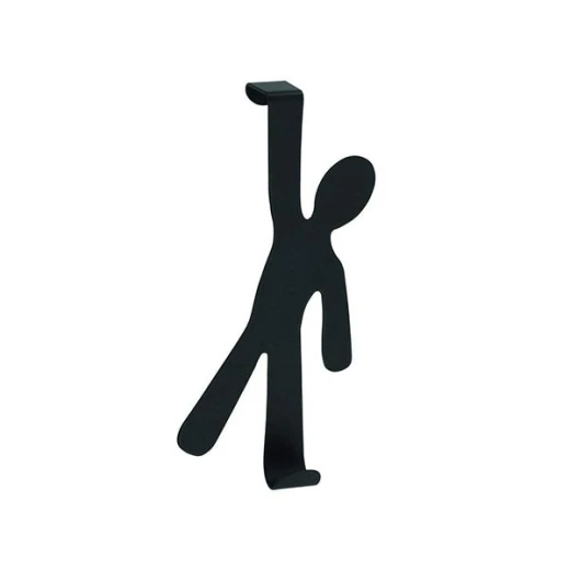 Wenko door hook "Boy", stainless steel, black