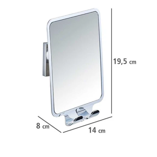 Wenko Wall Mirror "Vacuum-loc Quadro", Glass, Silver - Wenko - Image 2