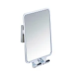 Wenko Wall Mirror "Vacuum-loc Quadro", Glass, Silver - Wenko