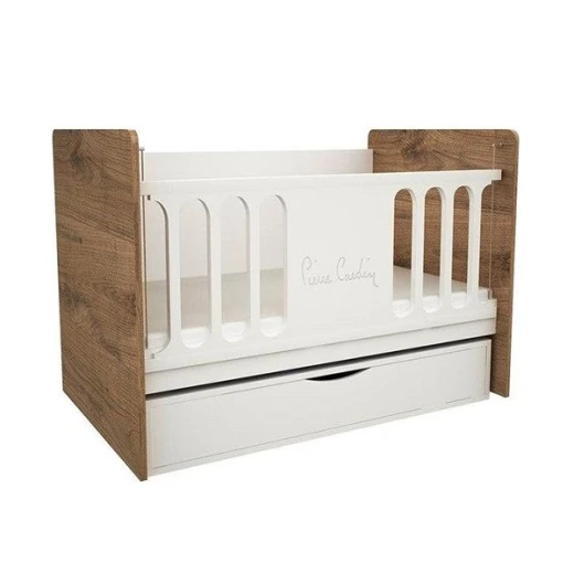 Pierre cardin opale baby cot with mattress, natural color - Pierre Cardin - Image 2