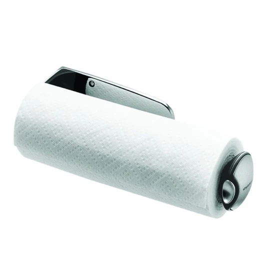 Simplehuman stainless steel quick load kitchen roll holder wall mount, silver color - Simplehuman - Image 4