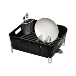Simplehuman Compact Plastic Dish Rack, Black Color - Simplehuman