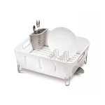Simplehuman compact plastic dish rack, white color - Simplehuman